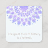 ラベンダーロータスフラワーマンダラカスタマー紹介 紹介カード (正面)