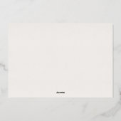 ラベンダーワイルドフラワーウォーターカラー詳細カード 箔シーズンカード (裏面)