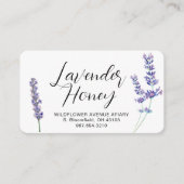 ラベンダーワイルドフラワーオーガニックハニーアピールハイブ ノートカード (正面)