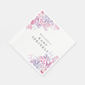 ラベンダーワイルドフラワーズフローラベビーふりかけ/シャワー スタンダードランチョンナプキン (角)