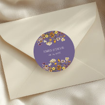 ラベンダーワイルドフラワーボホ結婚ズ