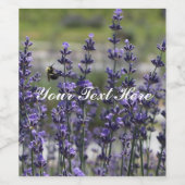 ラベンダーワインボトルラベル ワインラベル (シングルラベル)