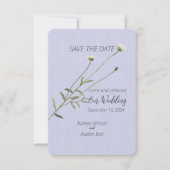 ラベンダーワン独身のデイジー セーブザデート (正面)