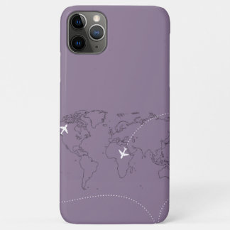 ラベンダーワールドマップ iPhone 11 Pro ケース