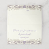 ラベンダーヴィンテージカントリーフローラ席 プレイスカード (外部開封)