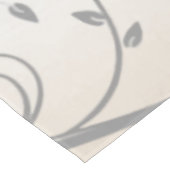 ラベンダーヴィンテージフラワー、蝶、音楽、時計 テーブルクロス (アングル)