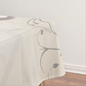 ラベンダーヴィンテージフラワー、蝶、音楽、時計 テーブルクロス (インサイチュ)