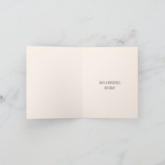 ラベンダーヴィンテージ付き水彩自転車 カード (内部)