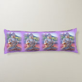 ラベンダー人魚の座り ボディピロー (裏面)