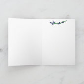 ラベンダー分野のサンキューカード サンキューカード (内部)