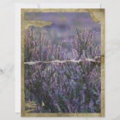 ラベンダー動揺してスクラップブック紙 (正面)