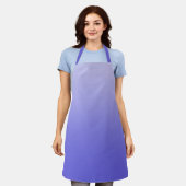 ラベンダー勾配 エプロン (着用した状態)