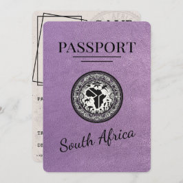 ラベンダー南アフリカのパスポート セーブザデート