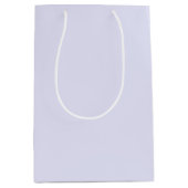 ラベンダー単色 ミディアム ギフトバッグ - シンプルなデザイン (正面)