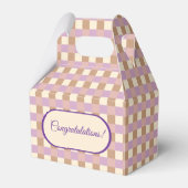 ラベンダー及びピージンガムのプレイド フェイバーボックス (正面サイド)