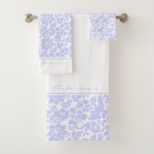 ラベンダー及びホワイトダマスク バスタオルセット (インサイチュ)