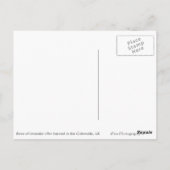 ラベンダー収穫後の畑のポストカード ポストカード (裏面)