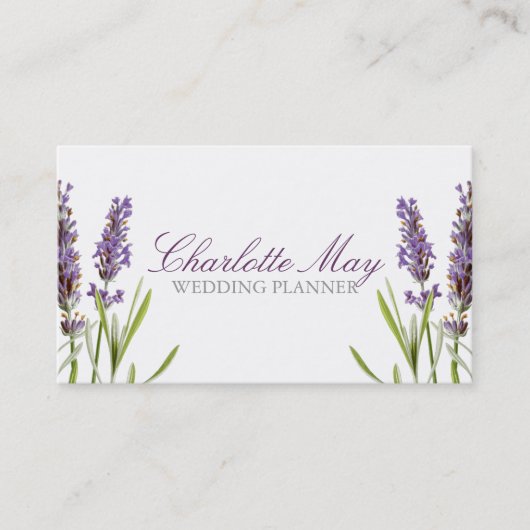 ラベンダー名刺 名刺 (正面)