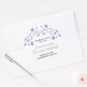 ラベンダー夏の花 – 愛は甘い ラウンドシール (封筒)