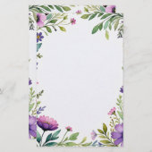 ラベンダー夢の文房具 便箋 (正面/裏面)