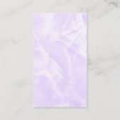 ラベンダー大理石の名刺 名刺 (裏面)