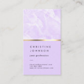 ラベンダー大理石の名刺 名刺 (正面)