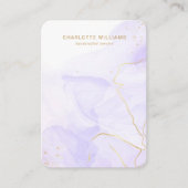 ラベンダー大理石カスタムジュエリーホルダーカード 名刺 (正面)