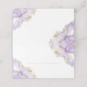 ラベンダー大理石 プレイスカード (外部開封)
