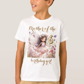ラベンダー妖精 誕生日おめでとう妹を持つお兄さん Tシャツ (正面)