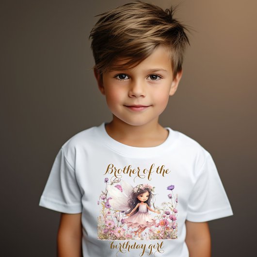 ラベンダー妖精 誕生日のお姉さん Tシャツ