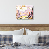 ラベンダー山脈 キャンバスプリント (インサイチュ (寝室))