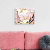 ラベンダー山脈 キャンバスプリント (インサイチュ (リビング))