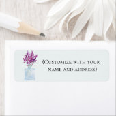 ラベンダー差出人住所 ラベル (インサイチュ)