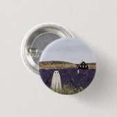 ラベンダー幽霊 缶バッジ (正面&裏面)