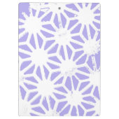 ラベンダー幾何学的パターン クリップボード (裏面)