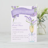 ラベンダー彼女は結び目ブライダルシャワー 招待状 (スタンド正面)