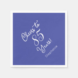 ラベンダー応援85年85誕生日 スタンダードカクテルナプキン