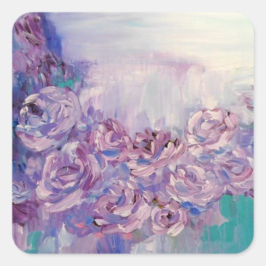 ラベンダー愛 スクエアシール (正面)