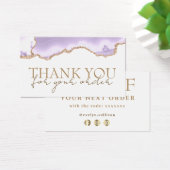 ラベンダー感謝していアグレート割引カード (デスク)