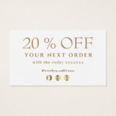 ラベンダー感謝していアグレート割引カード (裏面)