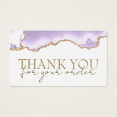 ラベンダー感謝していアグレート割引カード (正面)