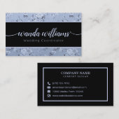 ラベンダー手書き書道 |名刺 名刺 (正面/裏面)