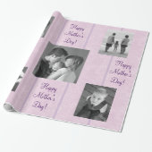 ラベンダー抽象芸術カスタムテンプレート包装紙 ラッピングペーパー (アンロールド)