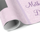 ラベンダー抽象芸術カスタムテンプレート包装紙 ラッピングペーパー (ロールコーナー)