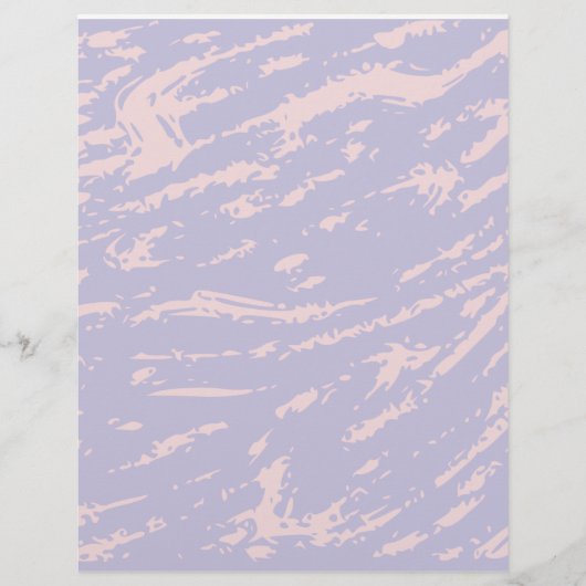 ラベンダー抽象芸術スクラップブック紙 (正面)