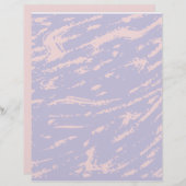 ラベンダー抽象芸術スクラップブック紙 (正面/裏面)