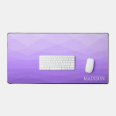 ラベンダー抽象芸術多角形デザイン デスクマット (キーボード&マウス)