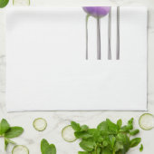 ラベンダー抽象芸術花キッチンタオル キッチンタオル (折り畳み)