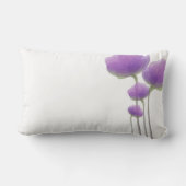 ラベンダー抽象芸術花枕 ランバークッション (裏面)