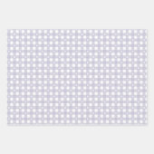 ラベンダー春パター無地のン&ラッピング紙 ラッピングペーパーシート (正面)